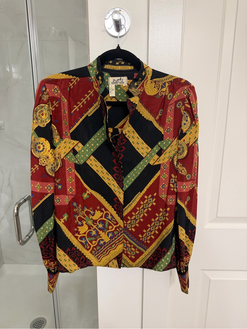 Vintage Hermes Blouse Shirt Top